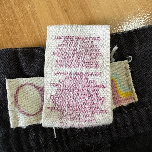 Y2K OP Women's Black Jean Shorts - Picture 3 of 4